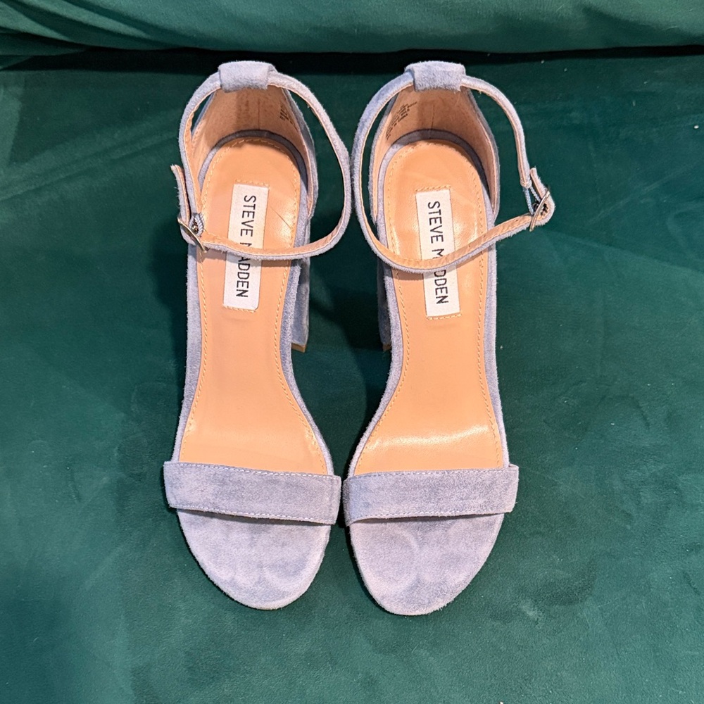 Steve Madden Women's Light Blue Suede Heels
